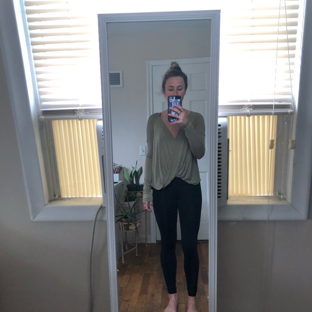 Green flowy going out top from urban outfitters